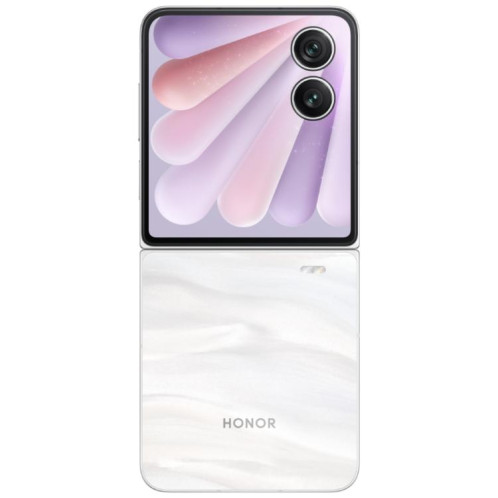 Honor Magic V Flip2, 12 Go + 1 To, 6,82 pouces + 4,0 pouces MagicOS 9.0.1 Android 15 Snapdragon 8 Gen 3 Octa Core, Réseau : 5G, NFC, OTG (Blanc) SH840W1129-021